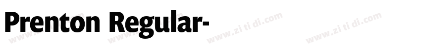 Prenton  Regular字体转换
